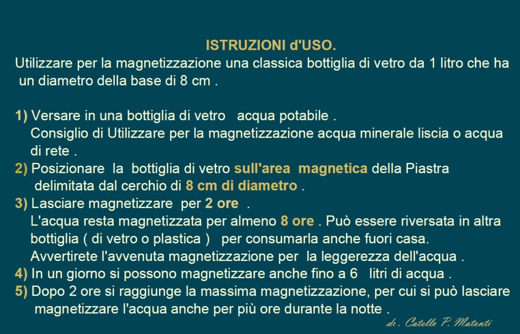 acqua magnetizzata come si prepara