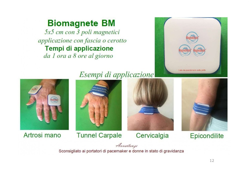 placca biomagnetica per dolori 